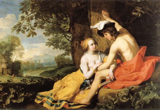 Angelica And Medor by Abraham Bloemaert